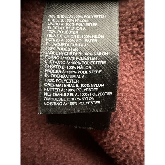 VTG The North Face Men's Maroon Full-Zip Fleece Jacket Size XL - Picture 10 of 13